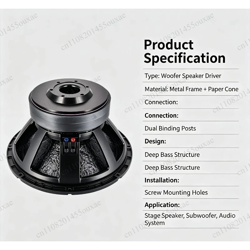 L18X452 18 Inch Active Stage Subwoofer 2000W Dual Magnet 4.5 Inch Voice Coil High Power Bass Speaker For Live Performance
