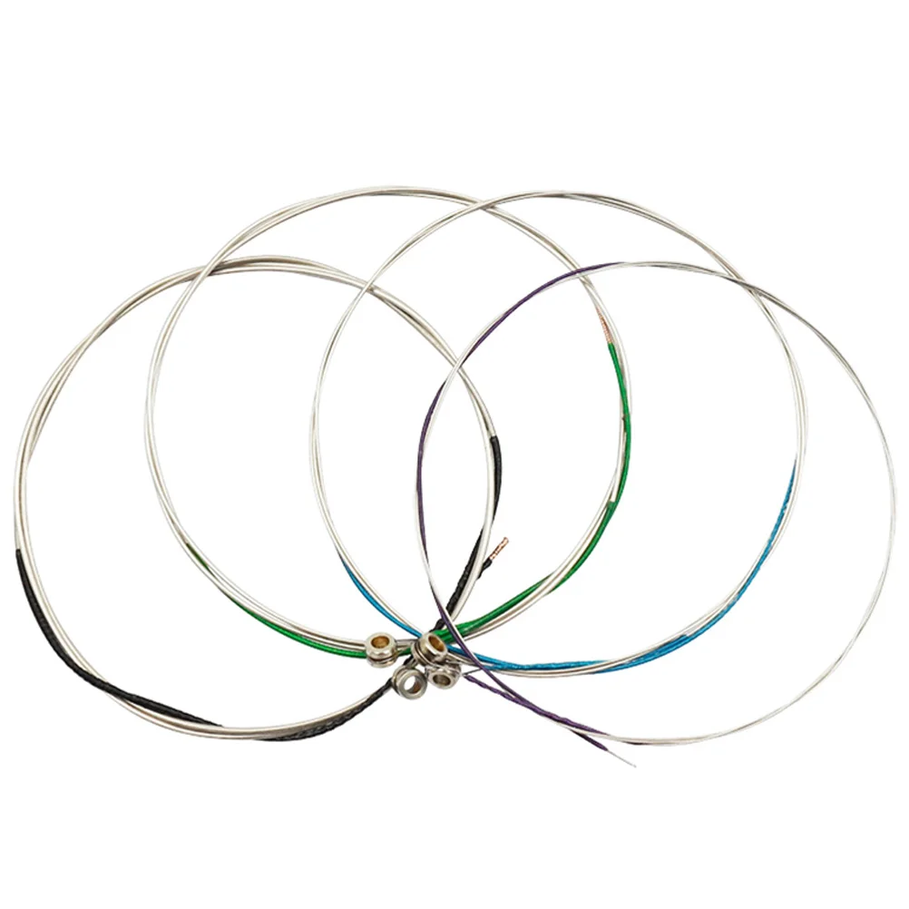 

4 Pcs Stainless Steel Viola Strings V75 German Silver Wound Instrument Accessories Violin Parts Replacement Practice