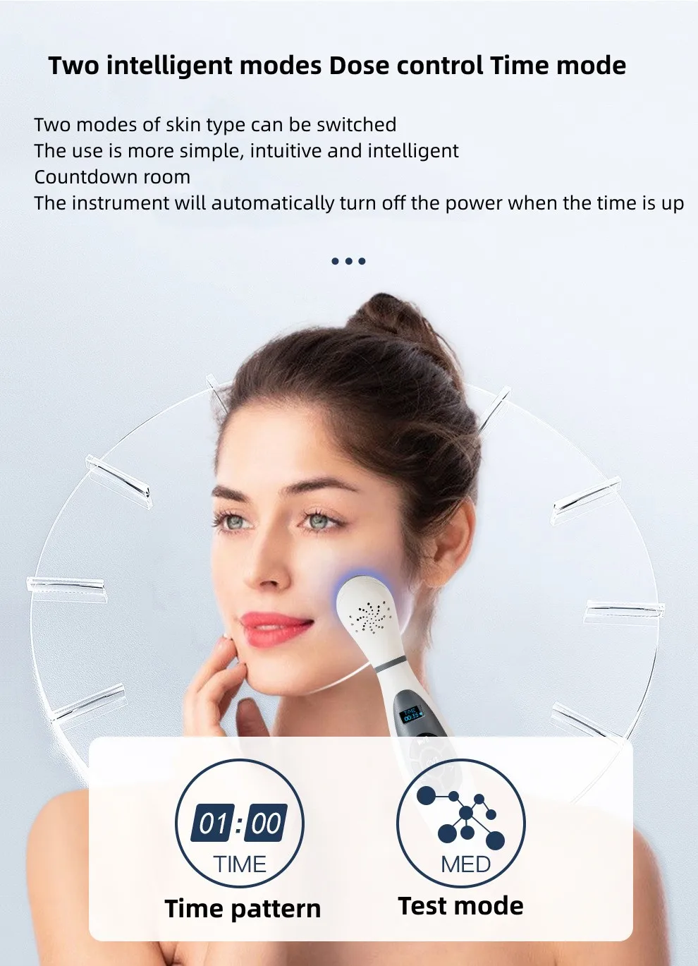 أداة معالجة البهاق المنزلية الفاخرة من Hope Medical بأسعار معقولة 308nm Excimer بسعر منخفض OEM/odm