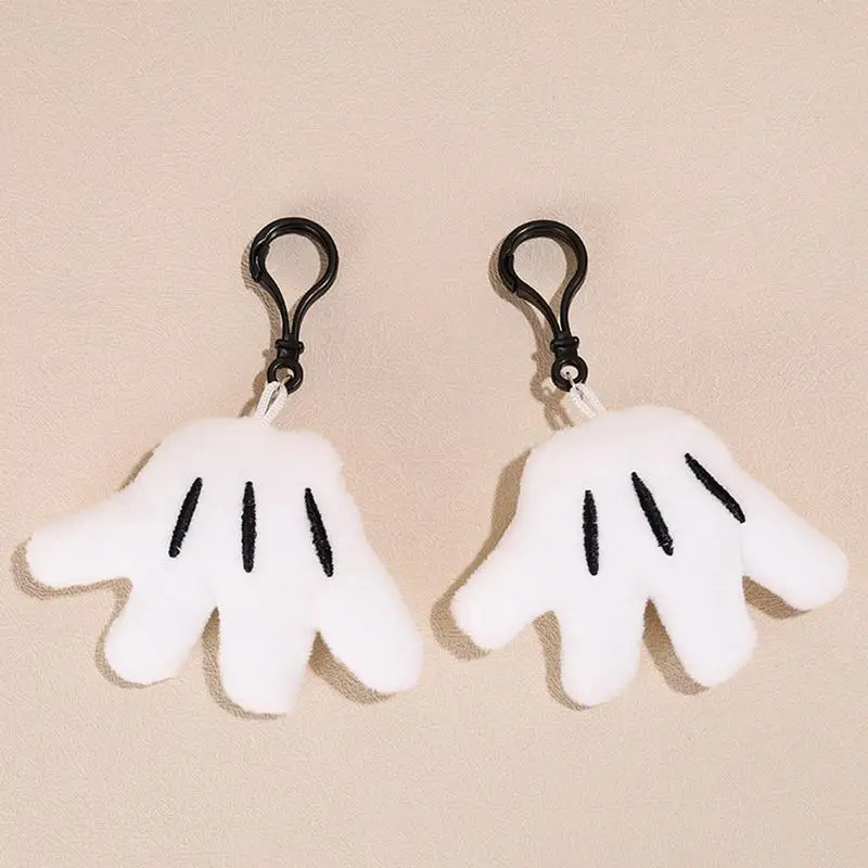 Plush Keychains For Backpacks Plush Palm Shaped Keychain Creative Cute Lovely Unique Mini Plush Keychain For Goodie Bag Fillers