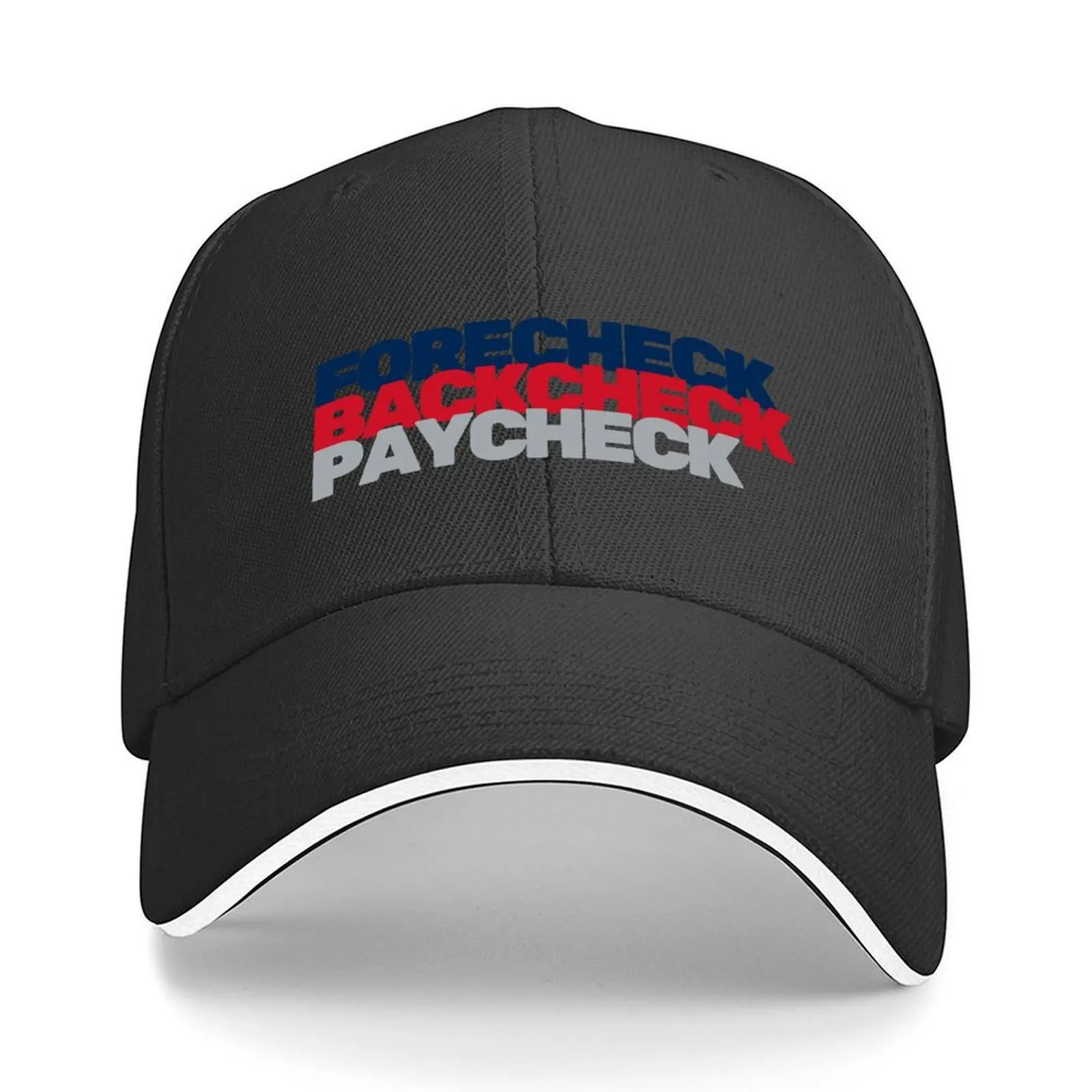 

LK Forecheck, Backcheck, Paycheck Columbus Blue Jackets Team Colors Baseball Cap hats for men Sun Cap Luxury Woman Men's