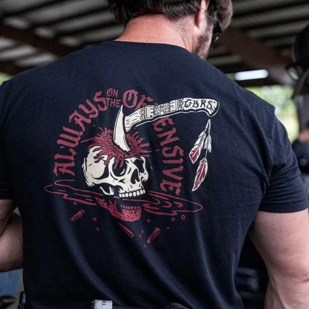 Summer Outdoor Combat Training Military-style Men T-shirt A Loose Fit Suitable Casual Wear 100% Cotton Suitable Both Men Women