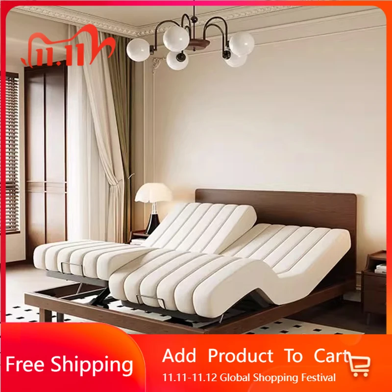 

Массажная современная массажная кровать, двойной лофт, роскошный дизайн для сна, кровать-платформа, кожаный каркас Letto Matrimoniale, модная мебель