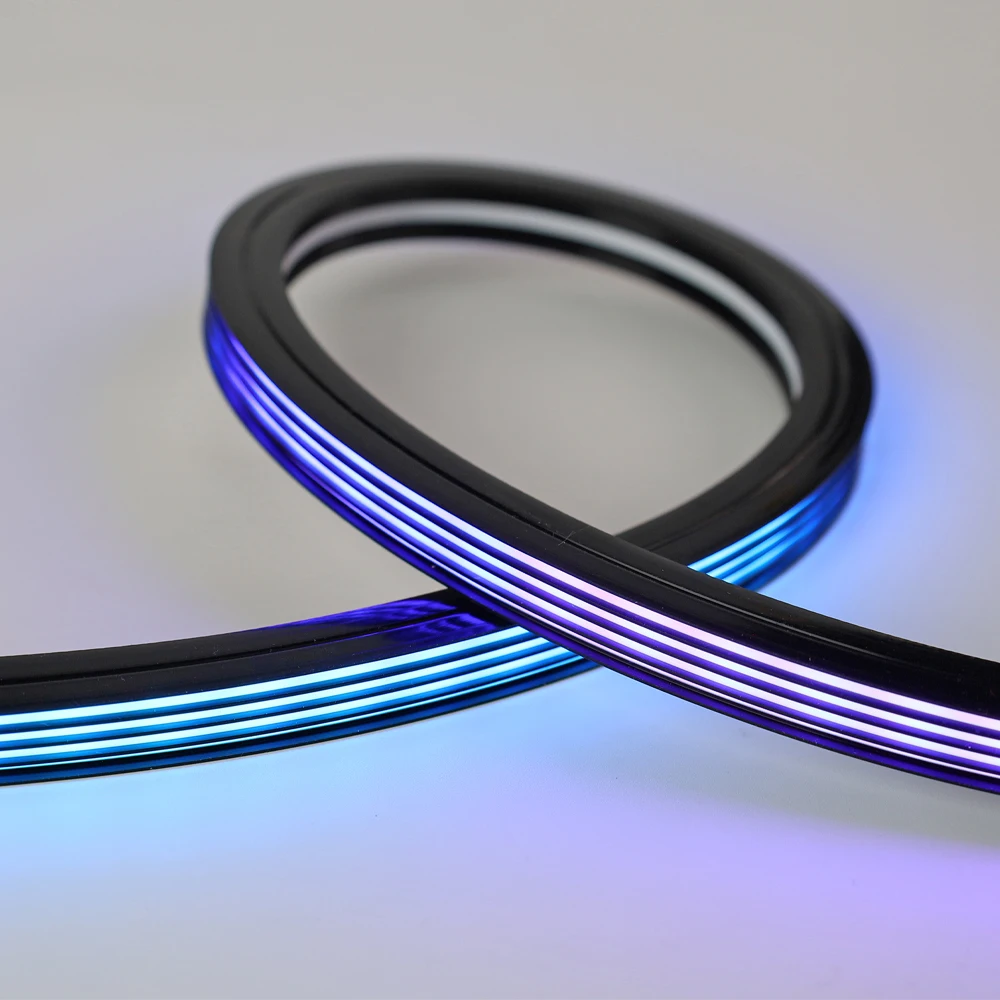 Silicone Neon Tube LED Diffuser Anti-glare Flexible Protection Cover 12x12 Waterproof For 8mm 2835/5050 SMD LED Strip 0.5m-5m