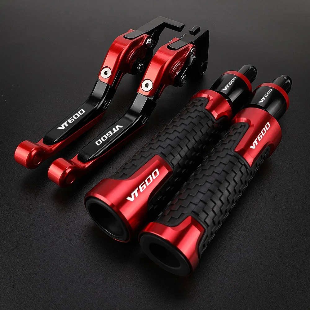 

For Honda VT600 VT600C 1998-2007 2006 2005 Brake Lever Clutch Levers Handle Bar End Grips Caps Accessories 2004 2003 2002 2001