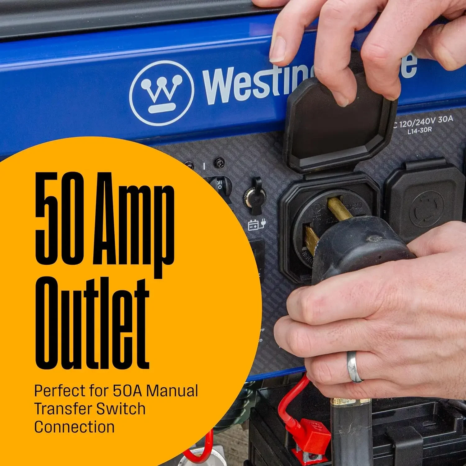 12500 Watt Dual Fuel Portable Generator Remote Electric Start Transfer Switch Ready for Home Backup