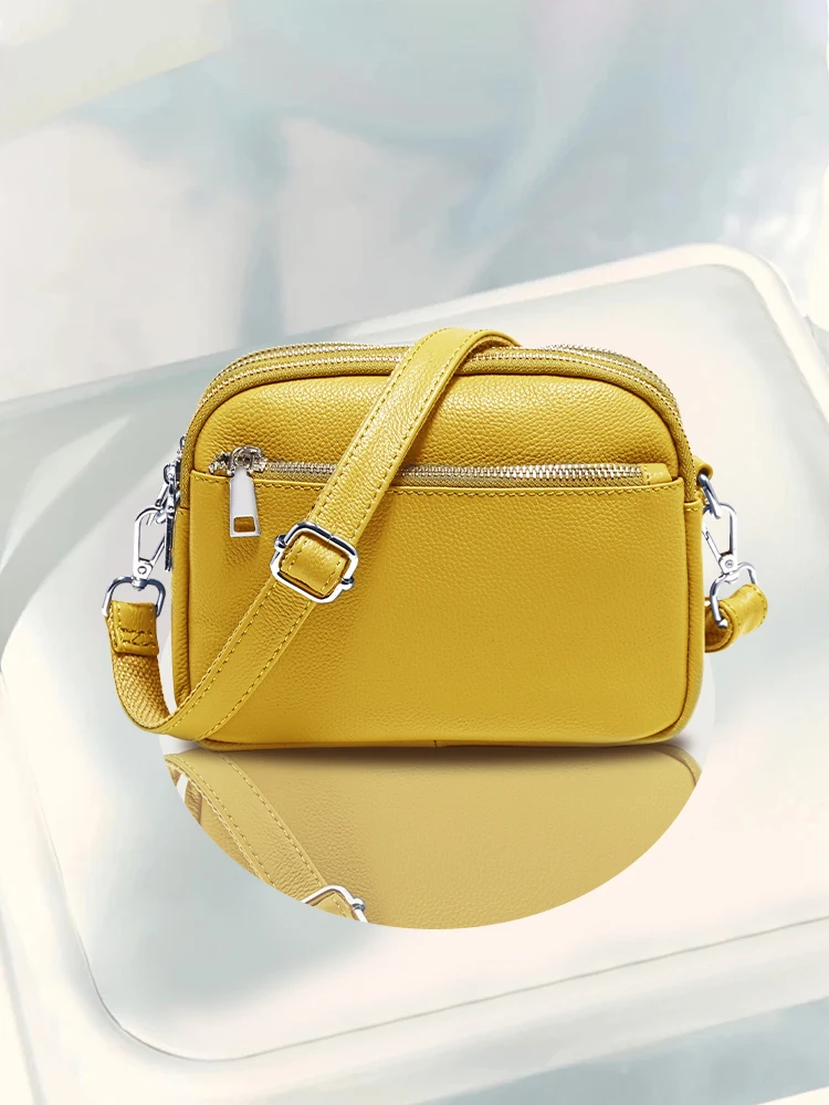 Zency Multifunctional Yellow Summer Shoulder Bag For Women, Waterproof Crossbody Purse Business Casual Bag Satchel Handbag