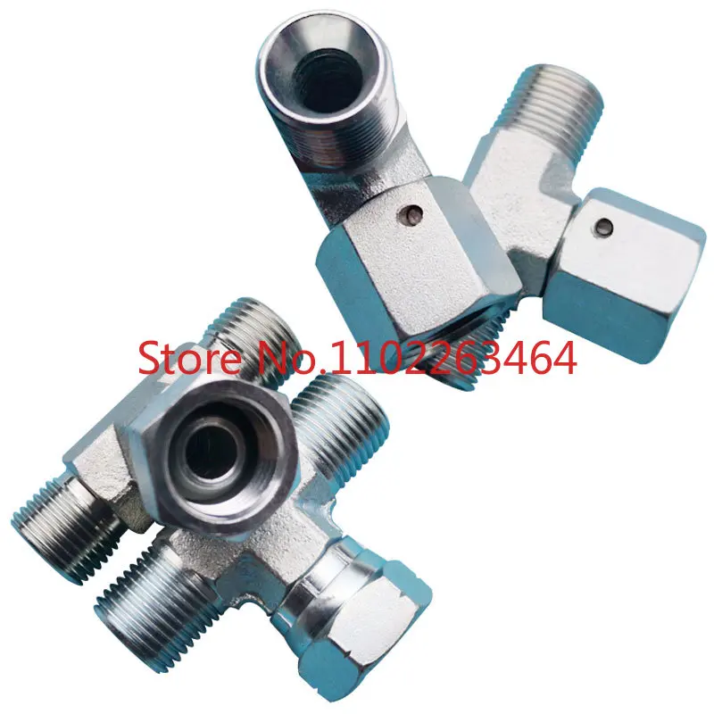 BB branch union tee BSP internal and external thread 60 ° cone Sumitomo rotary center distribution valve pipe head