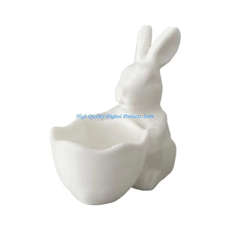 U2JE Easter Rabbit Candy Holder Basket Holiday Decorations With 4 Color Option Safe Materials Design For Party Festive Use