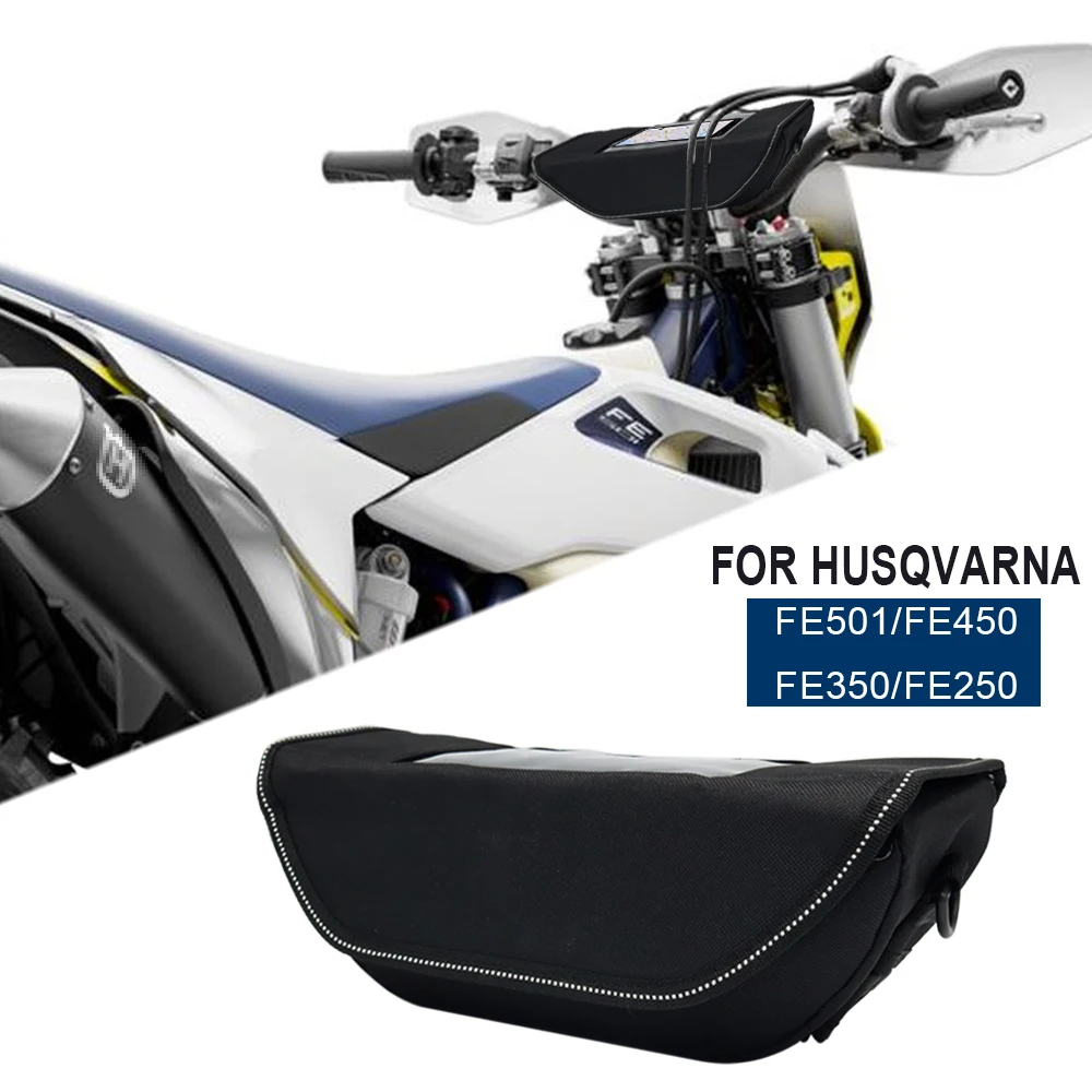 Bolsa impermeable de viaje para manillar de motocicleta, bolsa de herramientas de viaje para Husqvarna FE501 FE450 FE350 FE250 FE 501