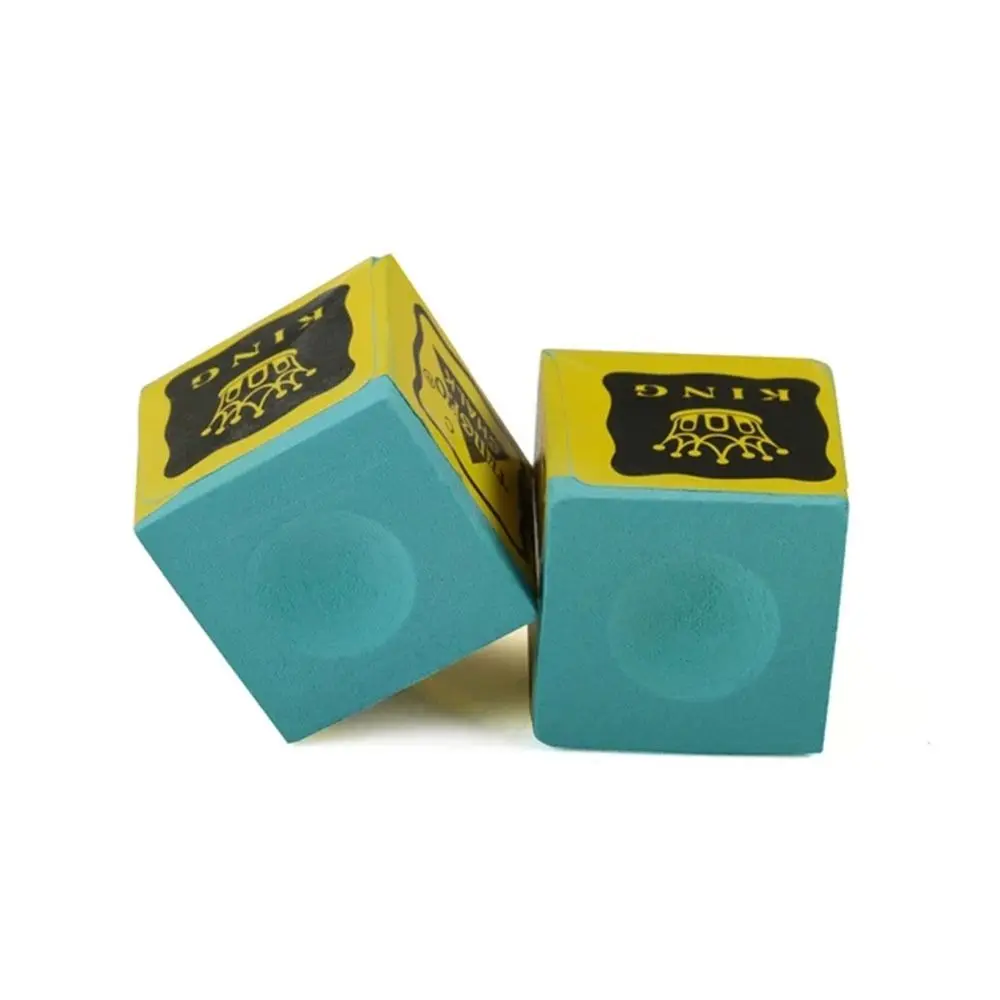 1Pc Stecca da biliardo Punta Stecca Gesso antiscivolo Blu/Verde Gessetti da biliardo Carbonatato di calcio Sport indoor Snooker Accessorio Stecca da biliardo
