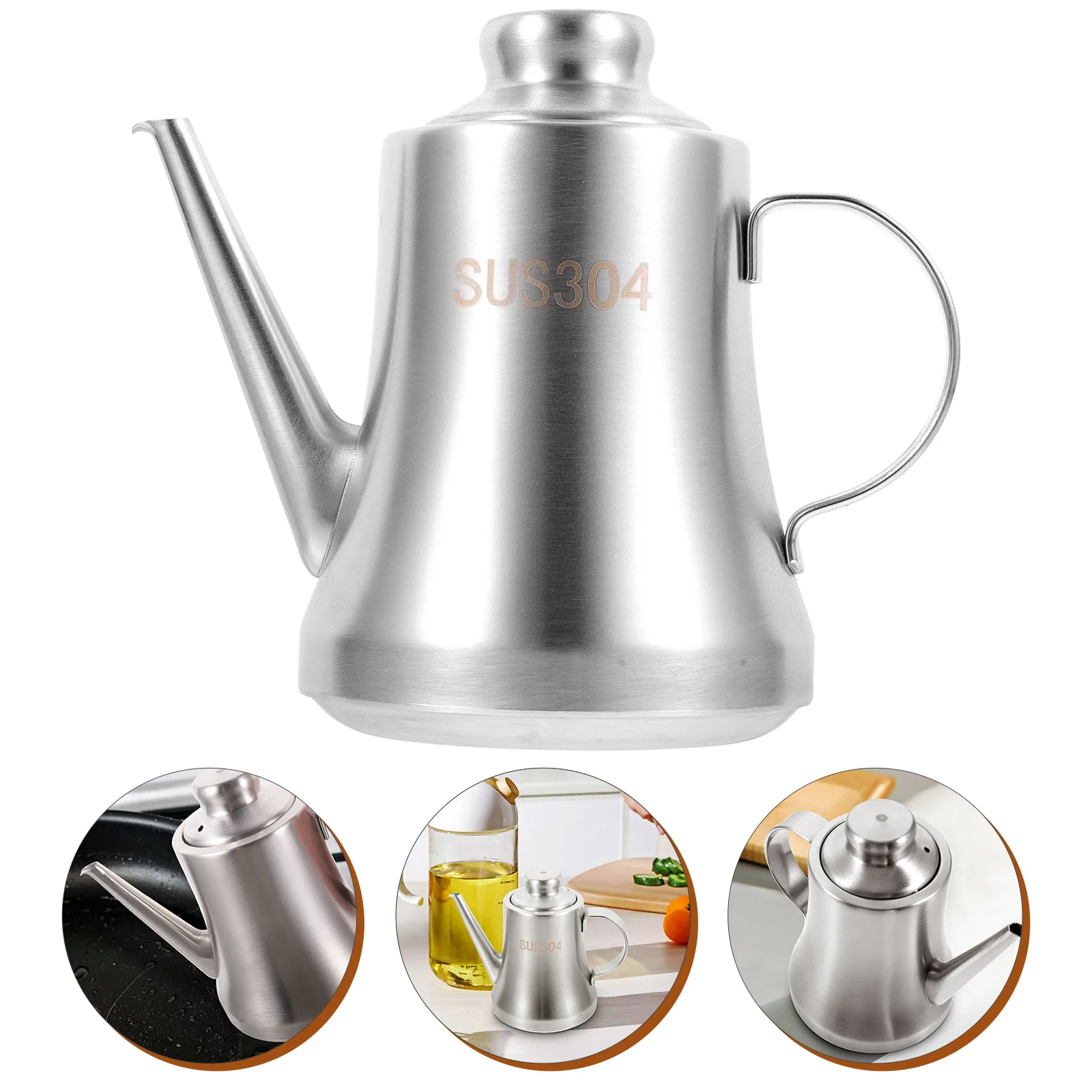 

Stainless Steel Storage Container Large Oil Pot With Strainer For Kitchen Grease Dispenser Reusable Household Cooking Oil Jar