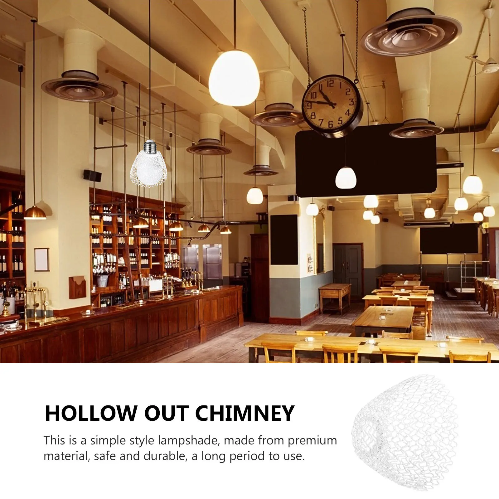 

1Pcs Nordic Style Lampshade Hollow-Out Cover Decorative Lampshade for Bedroom Living Room Cafe Bar Warm Atmosphere