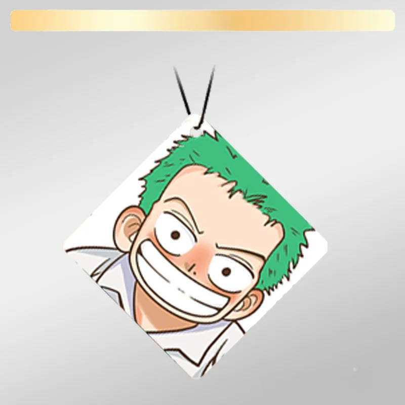 One Piece Car Mounted Fragrance Patch Decoration Car Accessories Anime Luff Tony Tony Chopper Roronoa Zoro Cartoon Car Interior - Image 6
