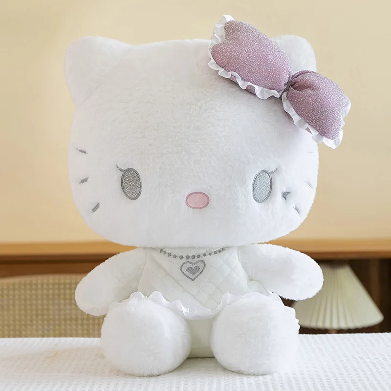 Kawaii Hello Kitty peluche Sanrio peluche poupée ange et diable conception mignon oreiller enfants anniversaire cadeau de noël filles chambre décor