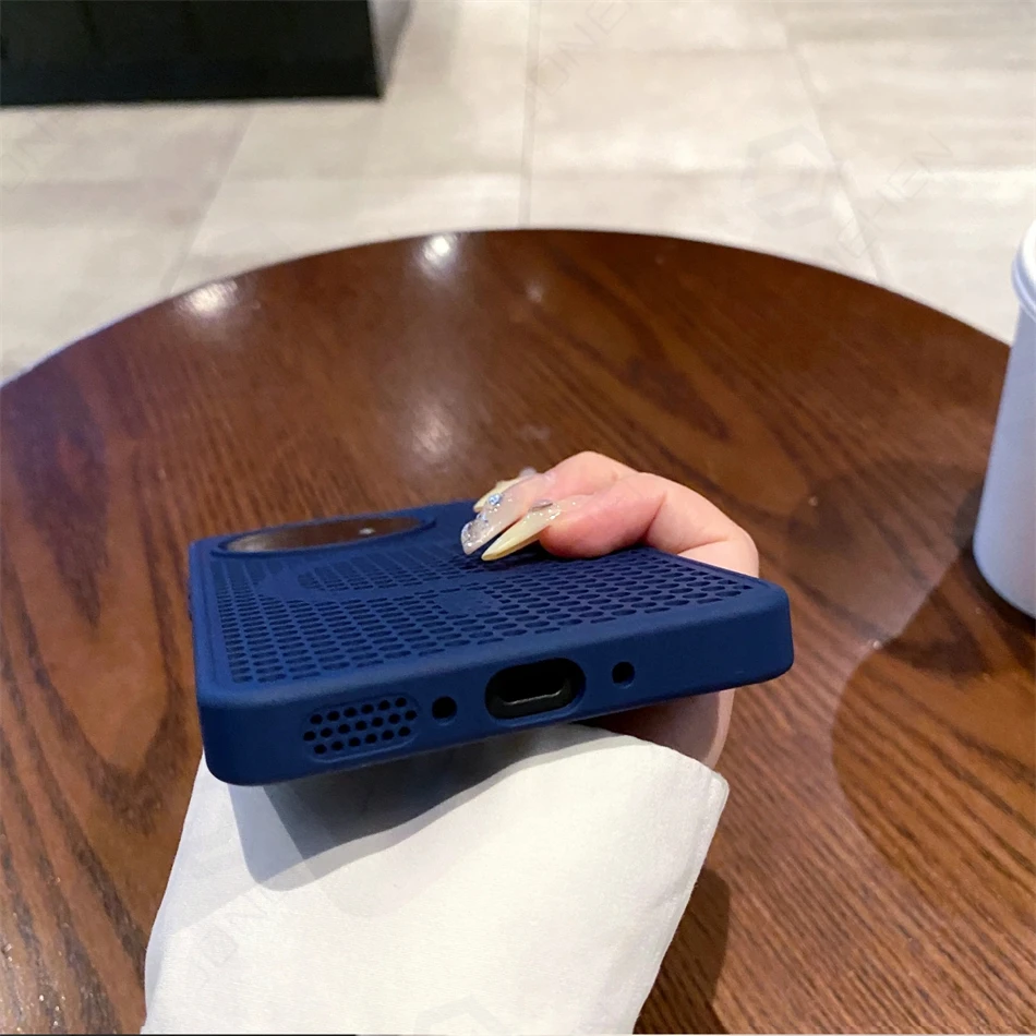 Étui respirant pour Charge sans fil Magsafe, pour Oneplus 12 One Plus 13 Ace 3 5 Pro, Dissipation thermique, cadre souple magnétique