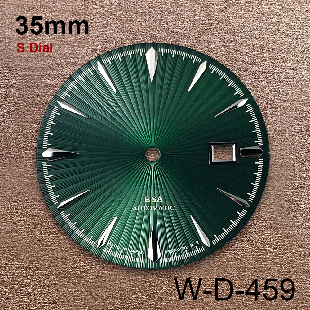 35 ミリメートル S ロゴカクテルダイヤル NH35 日本ムーブメントに適した高品質レッドグラデーションダイヤル時計修正アクセサリー
