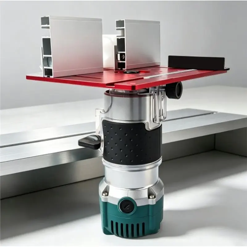 ABKW-Router Lift Plate-Insert For Woodworking Router Tables-Fits For Compact And Full-Size Routers Red