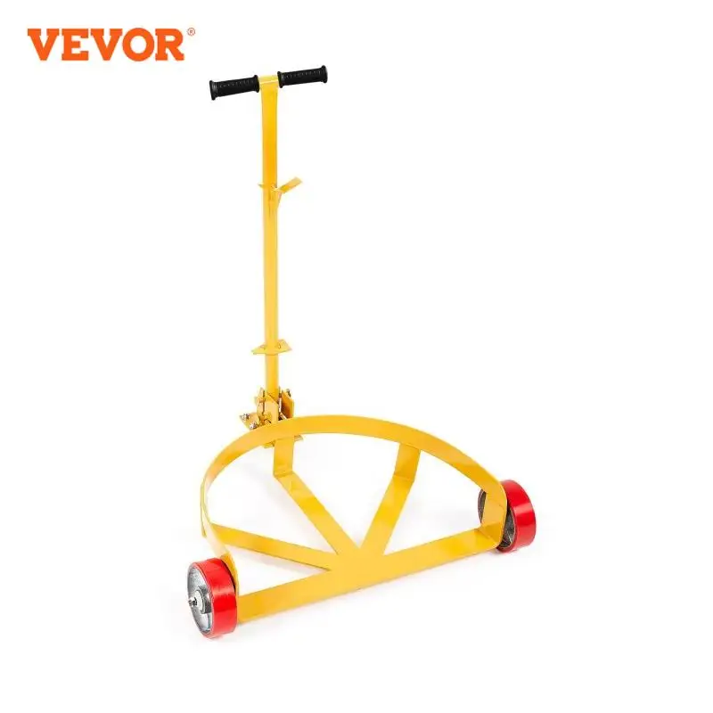 

VEVOR 55 Gal 1200Lbs Oil Drum Trolley Heavy Duty Removable Hydraulic Block Auxiliary Handcart with Wheels for Warehouse Winery