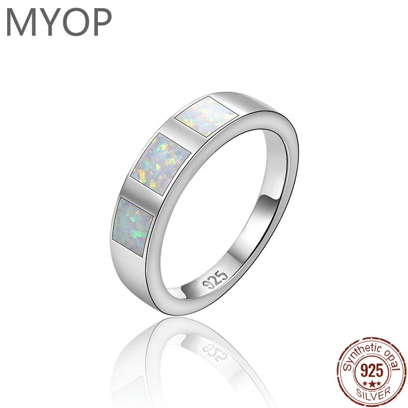 MYOP 2024 Jewelry 925 Sterling Silver Jewelry Opal Ring Compact jewelry to satisfy the needs of the senses