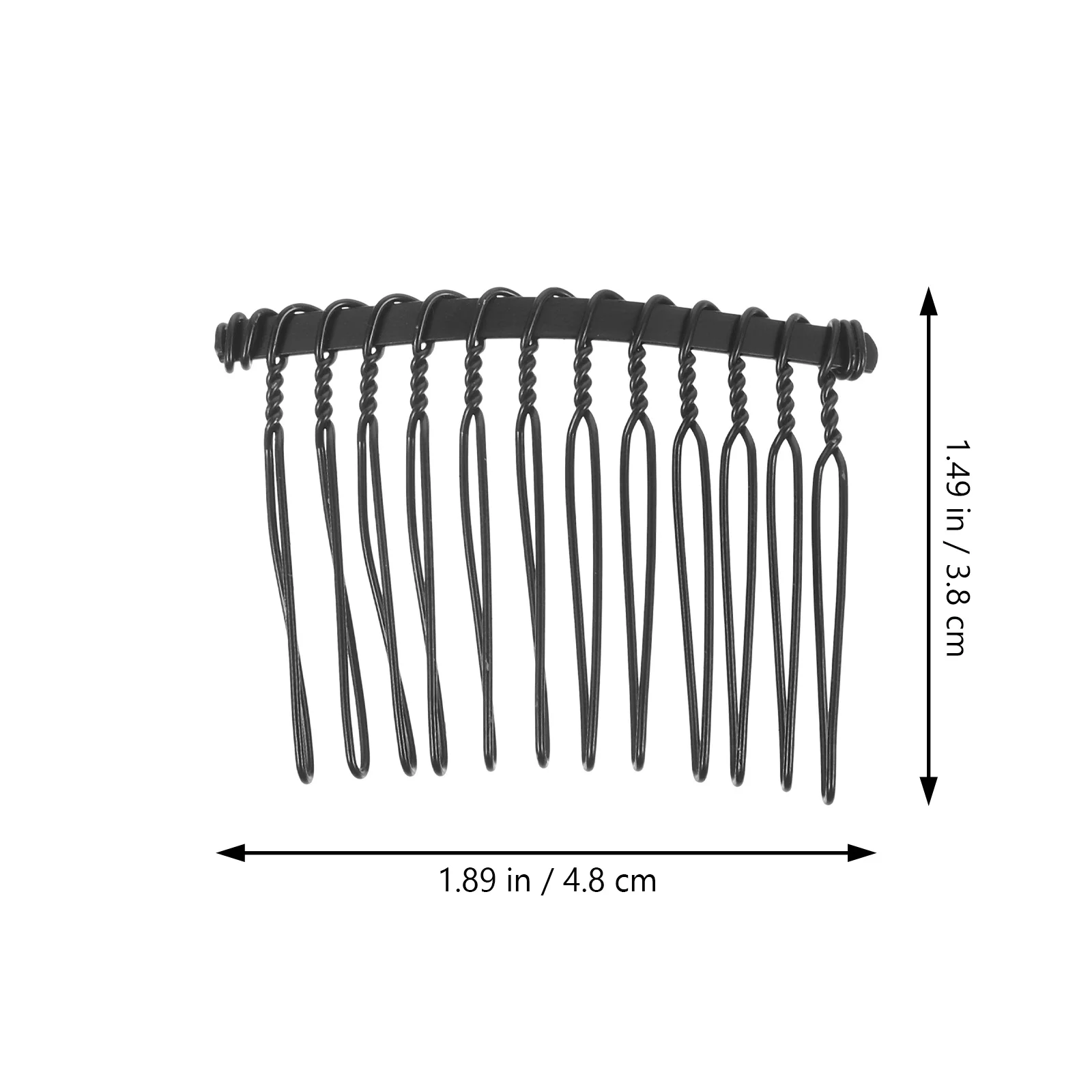 25 個コームクリップ金属ワイヤー女性用サイドコーム細い髪ブライダルヘアピースフレンチサイドコーム装飾アクセサリー