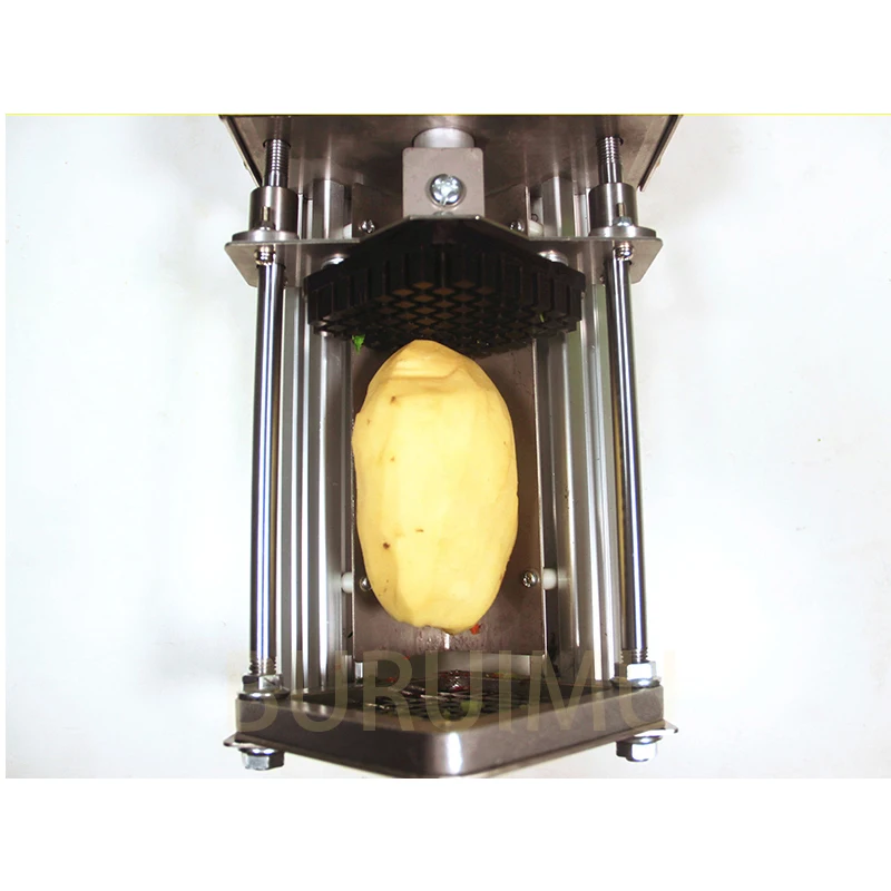 Electric Potato Chips Cutter French Fries Cutting Machine Vegetable Cutter Potato Chopper 3 Sizes Blades Processing Machine images - 6