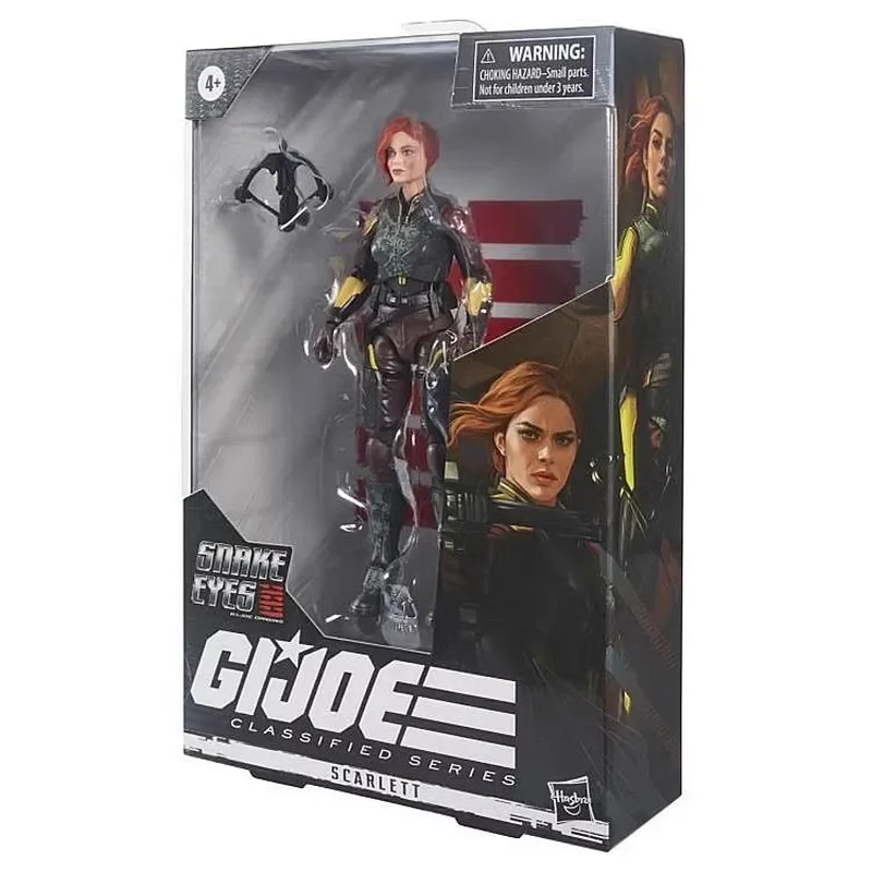 Hasbro 6-inch Special Forces Handmade Red Headed Girl Snake Eye Origins Scarlett Akiko Action Figure Model Toys Gifts