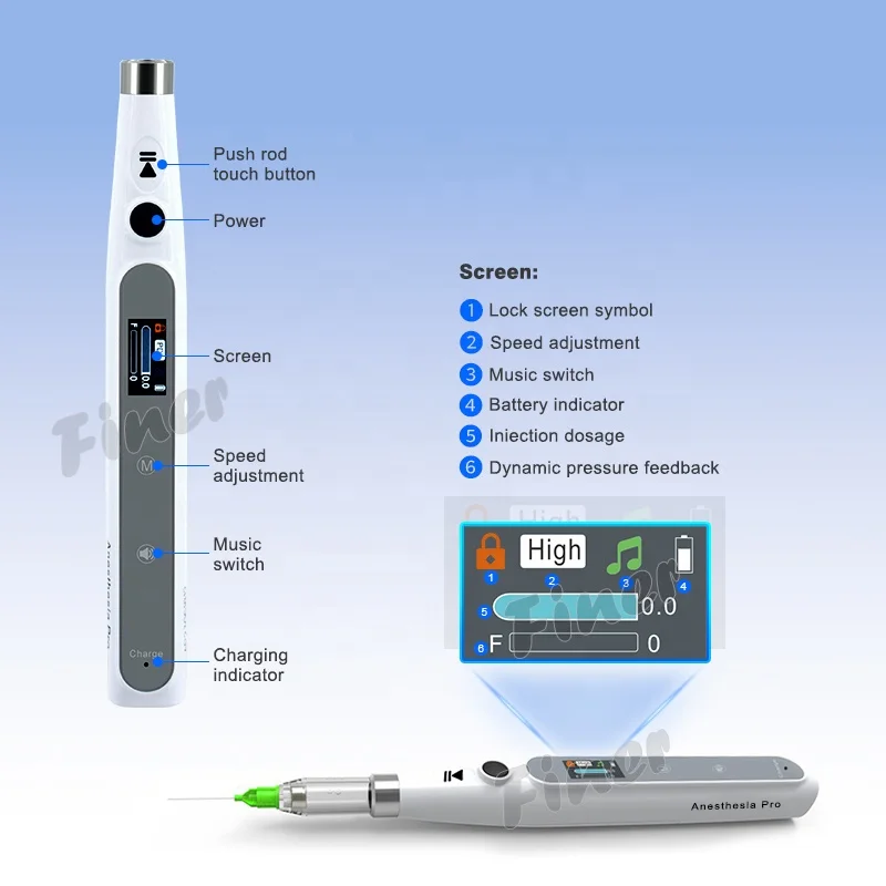 Portable Painless Oral anesthesi Injector denta anesthesi syring