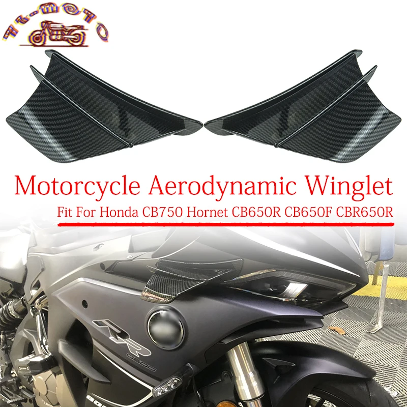 

Fit For Honda CB750 Hornet CB650R CB650F CBR650R Motorcycle Aileron Guide Wings Both Sides Front Aerodynamic Winglet Accessories