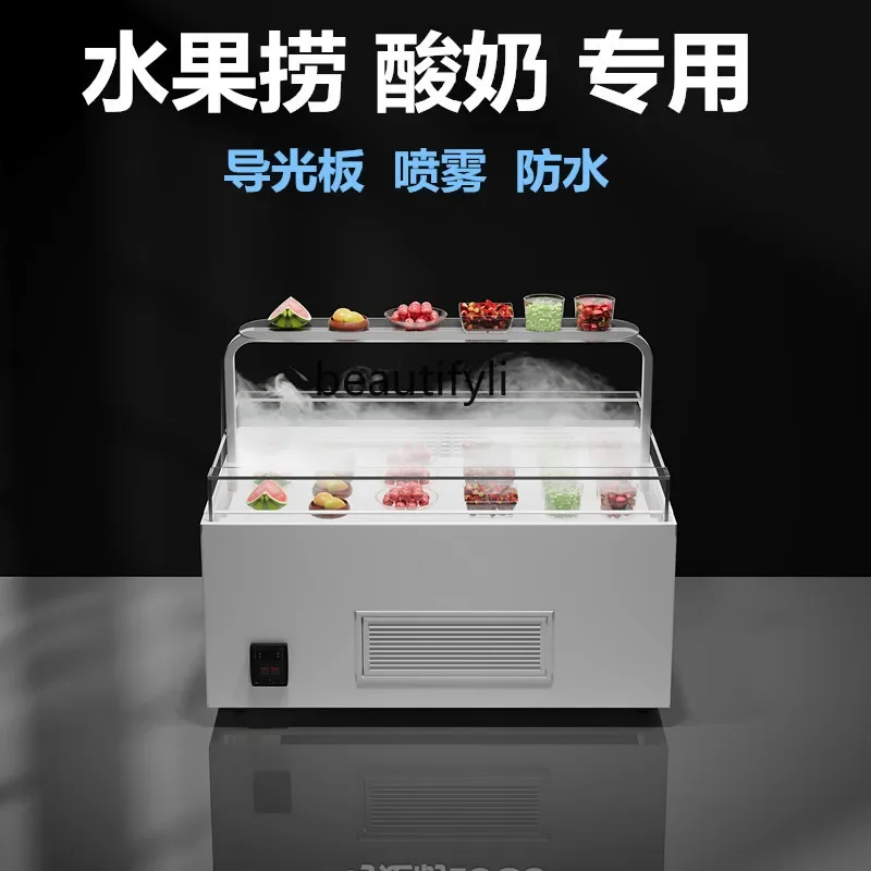 Sandwich Cabinet Open Yogurt Frozen to Keep Fresh Horizontal Cake Dessert Display Chest Freezer