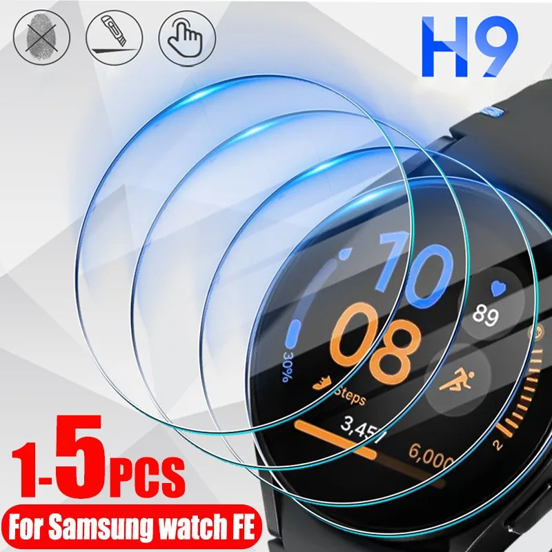 1-5PCS Tempered Glass Film for Samsung Watch FE Screen Protector HD Anti-Scratch Tempered Protection Film for Samsung Watch FE