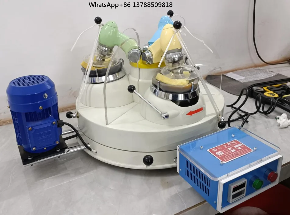 Laboratory Three-Head Grinding Machine LZPM120*3 - Metal-Free Contamination Crusher for Mineral/Metallurgy Testing