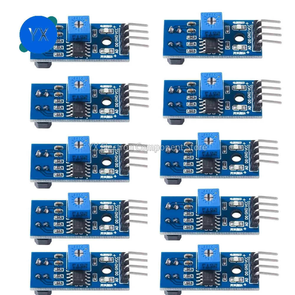 10PCS TCRT5000L Photoelectric Sensors Reflective Optical Sensor Transistor Output Infrared for Tracking and Obstacle Avoidance