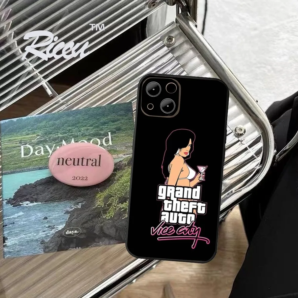 Game G-GTA 5 6 Vice City  Phone Case  For IPHONE 15,13,14,12,Mini ,11, Xr, X ,Xs Pro Max 8, 7 Plus Back Cover