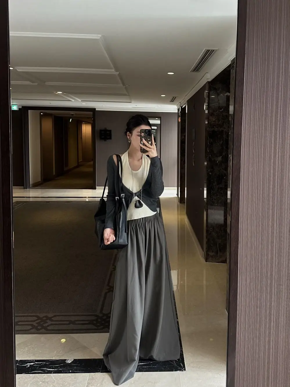 

Chier Women's Tuxedo Pants Accordion Pleat Wide Leg Casual Pants Old Money Sle Polyester Fiber Ele Faionable