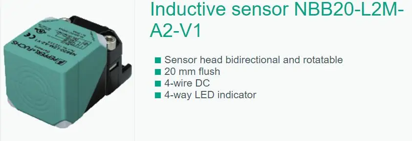 Inductive sensor NBB20-L2M-A2-V1 132358