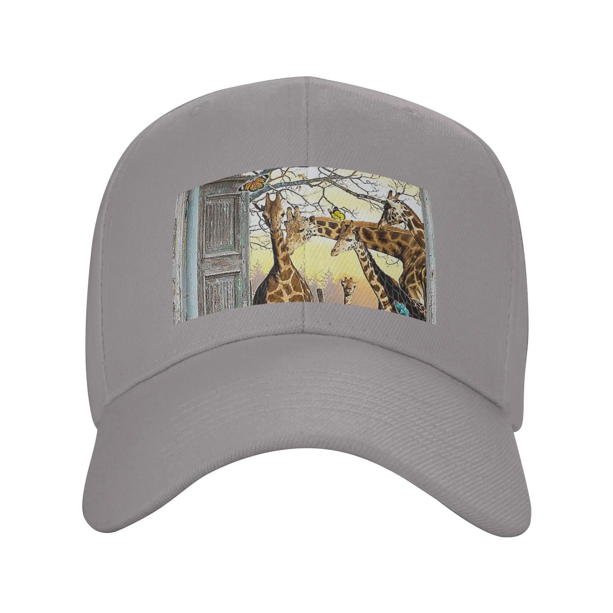 Giraffes Outdoor Trendy Baseball Cap Beach Vacation Gift Ready Casual Hat
