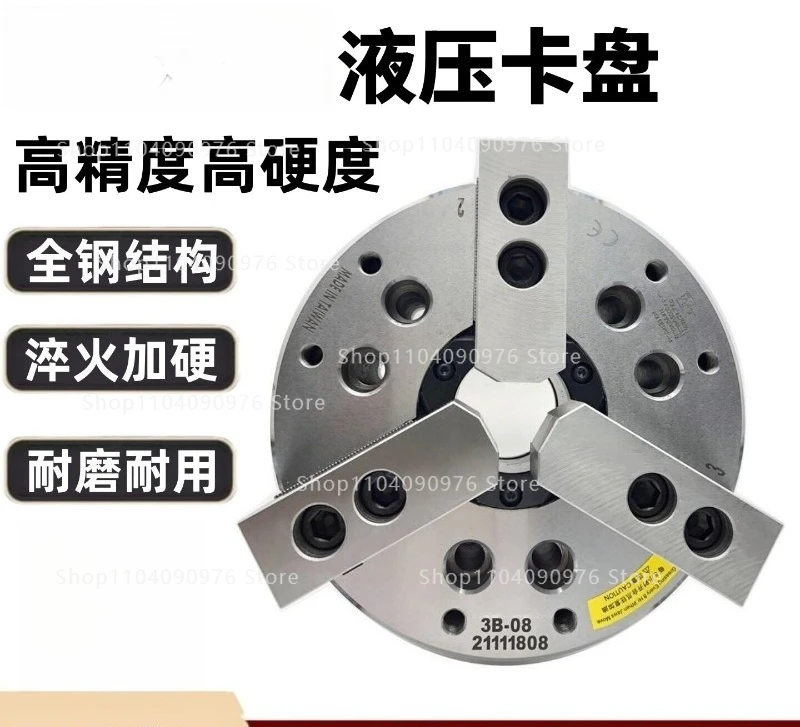 Hollow Hydraulic High Precision 3 Jaw Chuck 6 8 10 Inch for Lathe