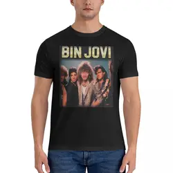 Men's Rock T-Shirt 90S T Shirts B-Bon band Jovis Pure Cotton Tops Awesome Short Sleeve Crewneck Tees Summer T-Shirt