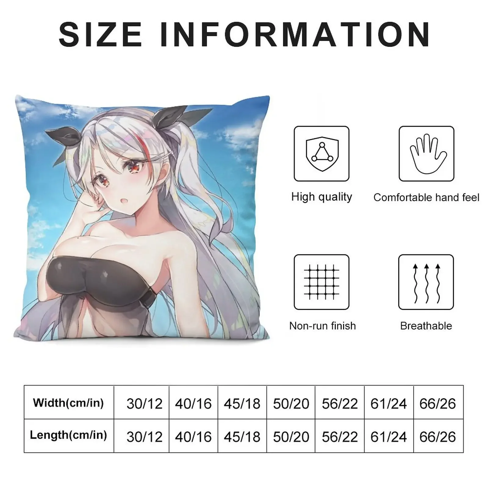 Azur Lane Prinz Eugen Throw Pillow Sofa Covers Sofa Cushions Cover autumn decoration pillow