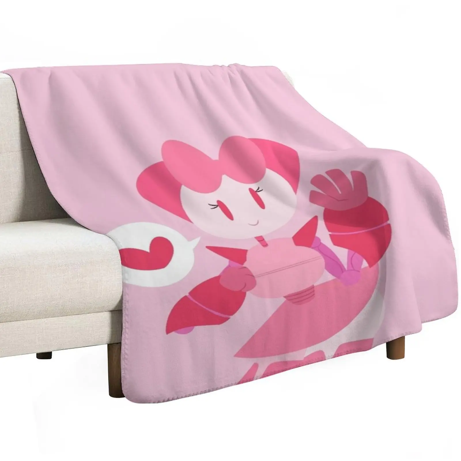 Robot Boy - Robot Girl Throw Blanket warm for winter Thins Blankets Sofas Of Decoration Hairys Quilt warm winter Blankets
