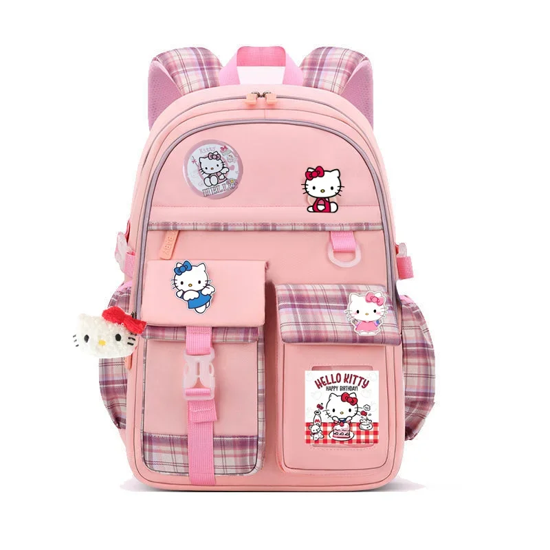 

Student Backpack cute storage bag Sanrio hello kitty Children Schoolbag Large capacity Backpack kuromi Cute Handbag