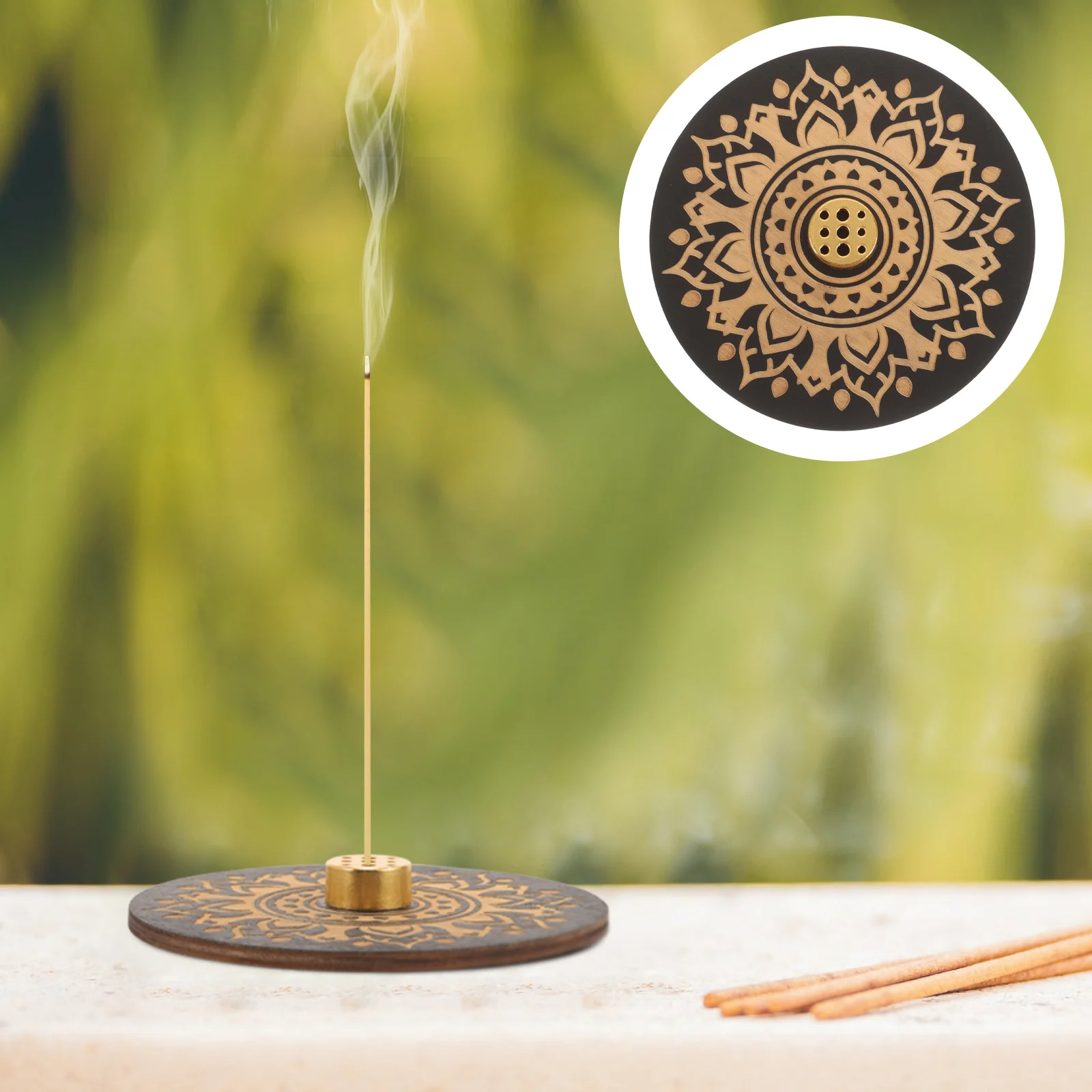 

Retro Wooden Incense Sticks Burner Compact Travel Size Home Office Decor Wooden Incense Stick Burner Home Decor