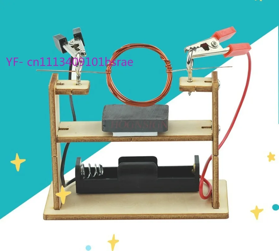 Handmade Electromagnetic Motor Assembly Set Physics Teaching Experimental Equipment