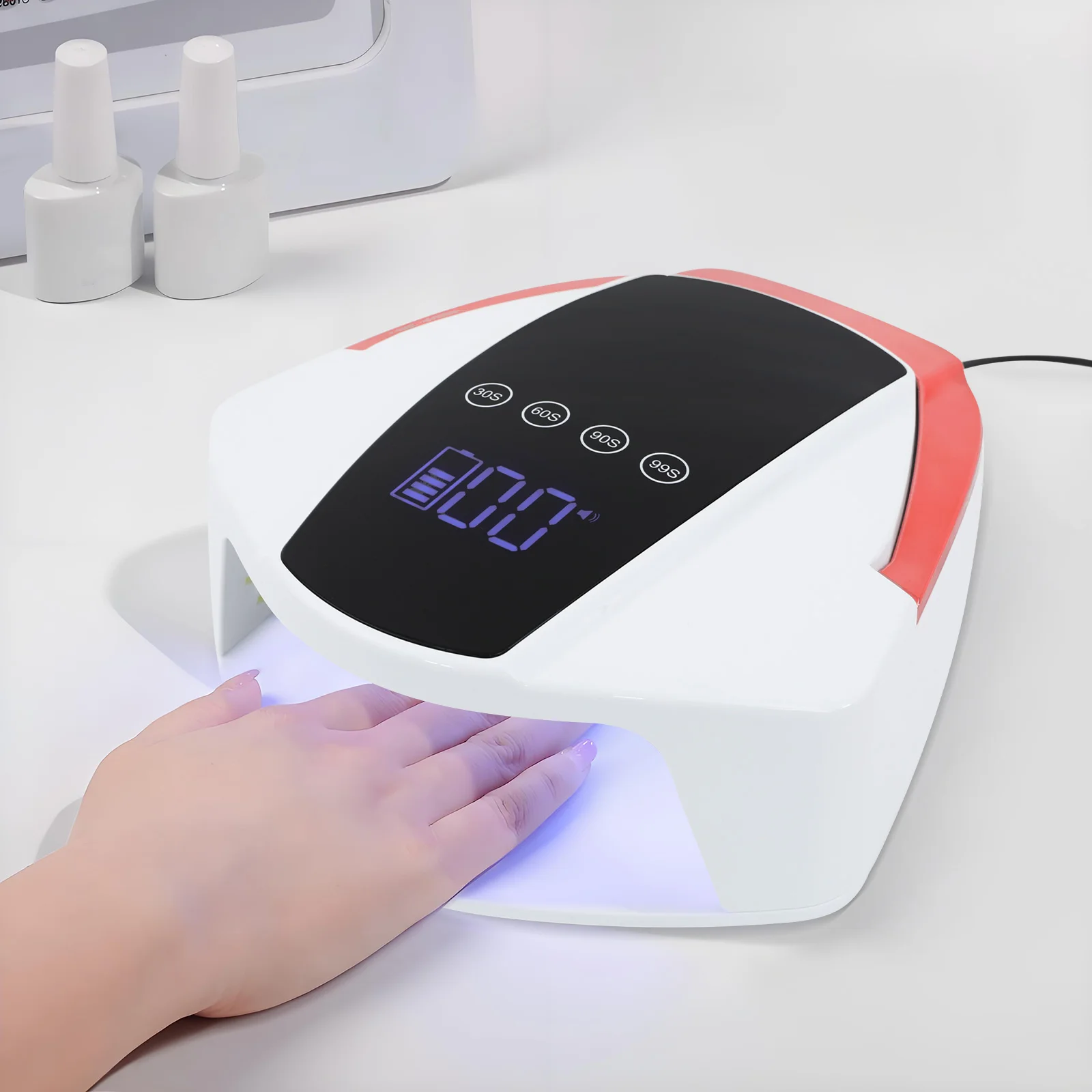 Oplaadbare nagellamp LED manicure bureaulamp Automatische sensor UV LED nageldroger