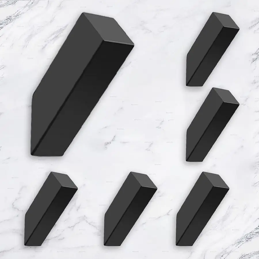 

Black Towel Hooks Matte Black Robe Hook, Modern Towel Hooks SUS 304 Stainless Steel Heavy Duty Wall Hooks Waterproof for Bathroo