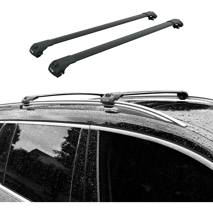 قضبان متقاطعة لرف السقف لعربة BMW 3 Series Touring المتوافقة مع موديلات E36 E46 E91 F31 G21 بسعة تحميل 330 رطل من الألومنيوم TS #3