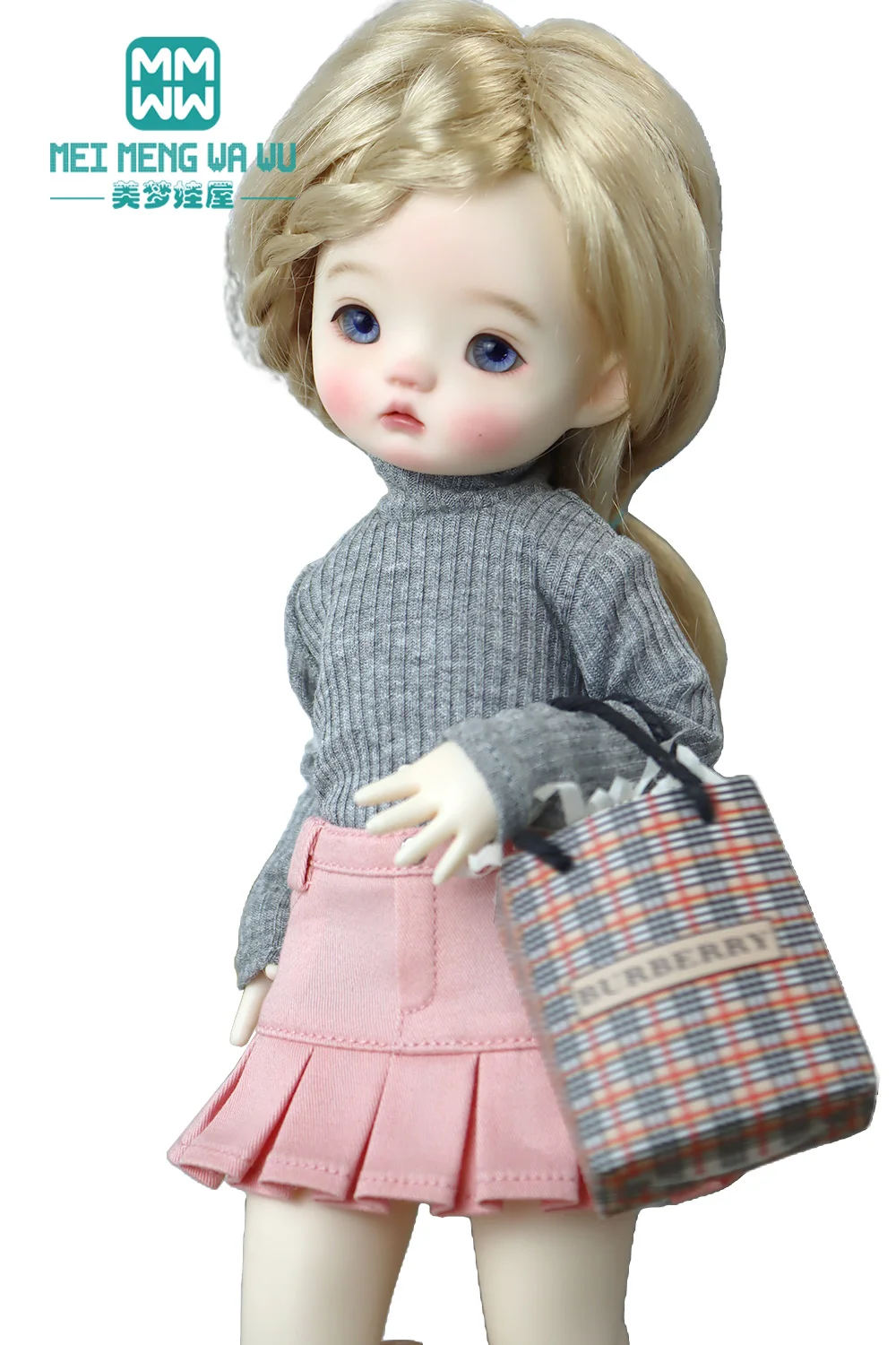 

Clothes for doll Fashionable knitted wool cardigan Fits 30cm 1/6 BJD YOSD MYOU Gift for Girls