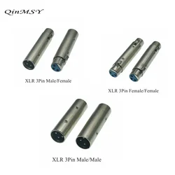 3Pin XLR Female to Female SIM Card Audio Microphone Mic Adapter Connector xlr male to xlr male connectors