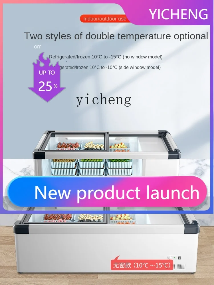 

BX Stand-up Stall Freezer Freeze Storage BBQ Skewers Display Cabinet Fresh-Keeping Desktop